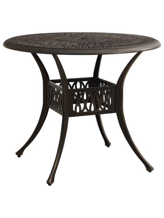 5dílný bistro set litý hliník bronzový