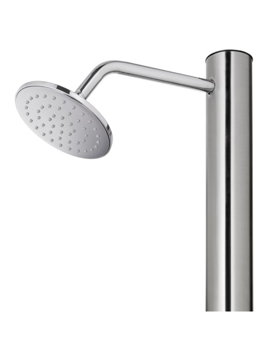 Zahradní sprcha s hnědou základnou 220 cm nerezová ocel