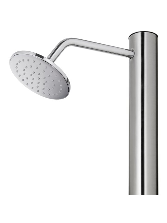 Zahradní sprcha s šedou základnou 220 cm nerezová ocel