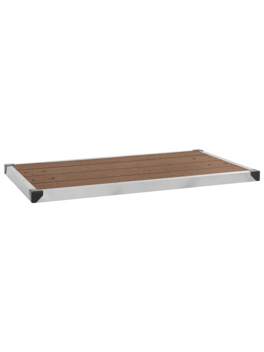 Zahradní sprcha s hnědou základnou 220 cm hliník