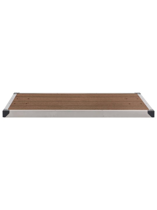 Zahradní sprcha s hnědou základnou 220 cm hliník