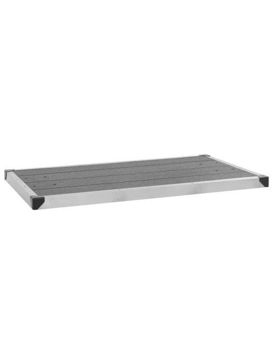 Zahradní sprcha s šedou základnou 220 cm hliník