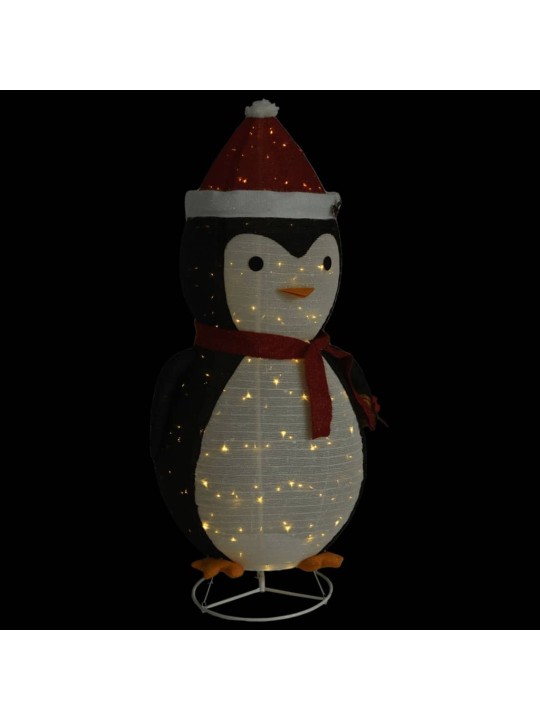 Dekorativní vánoční tučňák s LED luxusní tkanina 180 cm