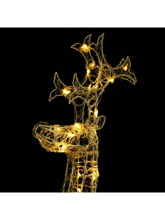 Sob vánoční dekorace 90 LED diod 60 x 16 x 100 cm akryl