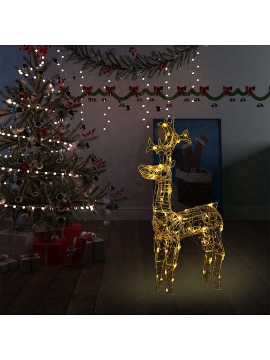 Sob vánoční dekorace 90 LED diod 60 x 16 x 100 cm akryl