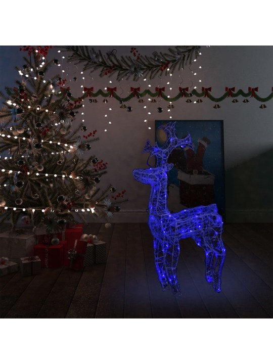Sob vánoční dekorace 90 LED diod 60 x 16 x 100 cm akryl