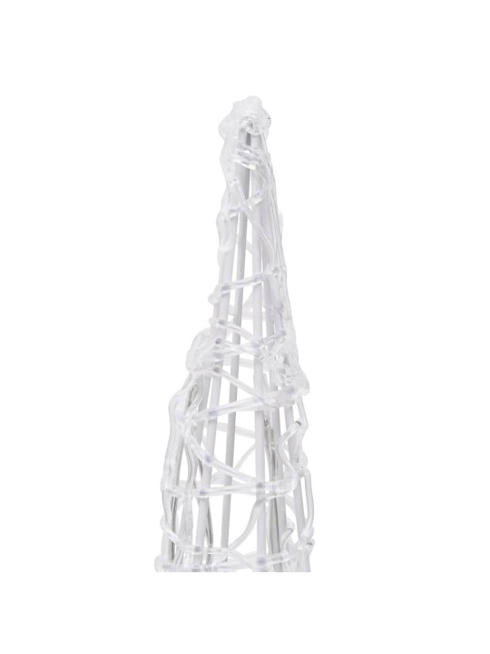 Akrylový dekorativní světelný led kužel modrý 60 cm