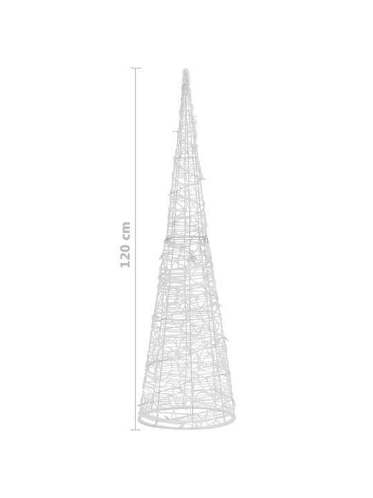 Akrylový dekorativní světelný led kužel barevný 120 cm