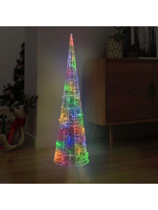 Akrylový dekorativní světelný led kužel barevný 120 cm