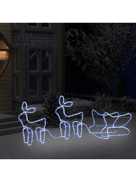 Vánoční dekorace sobi a sáně venkovní 576 LED diod