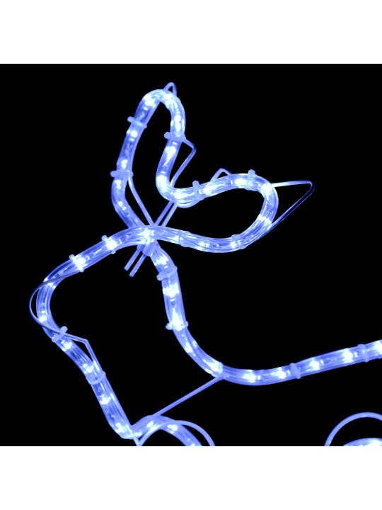 Vánoční dekorace sobi a sáně venkovní 576 LED diod