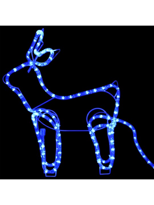 Vánoční dekorace sobi a sáně venkovní 576 LED diod