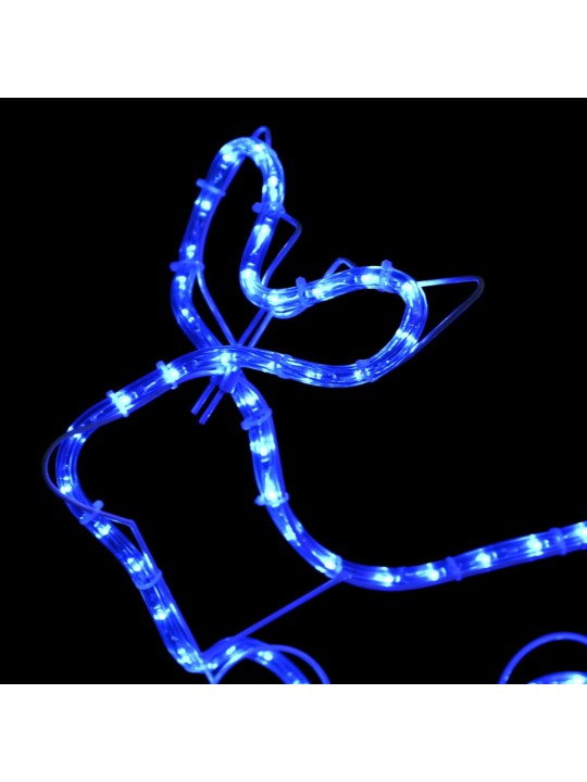 Vánoční dekorace sobi a sáně venkovní 576 LED diod