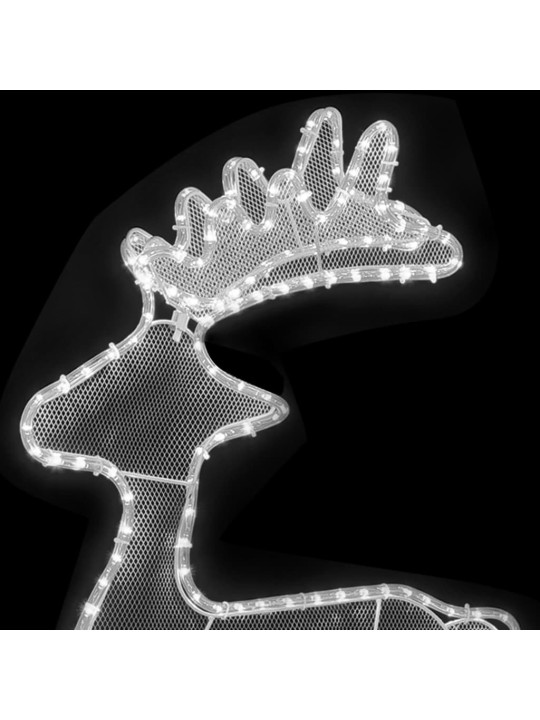 Sob vánoční dekorace s výpletem 306 LED diod 60 x 24 x 89 cm