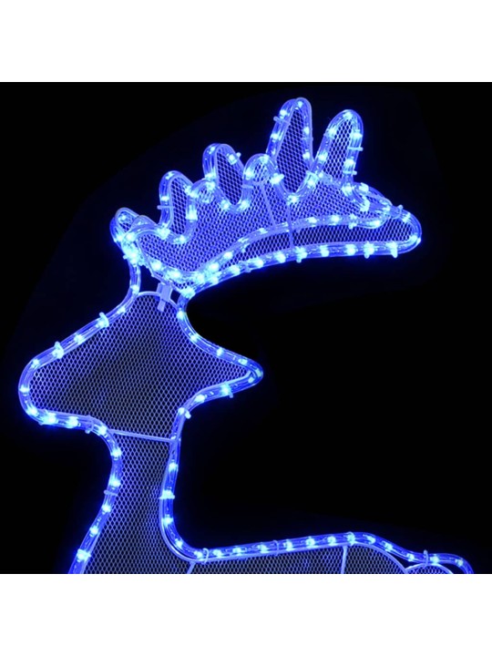 Sob vánoční dekorace s výpletem 306 LED diod 60 x 24 x 89 cm