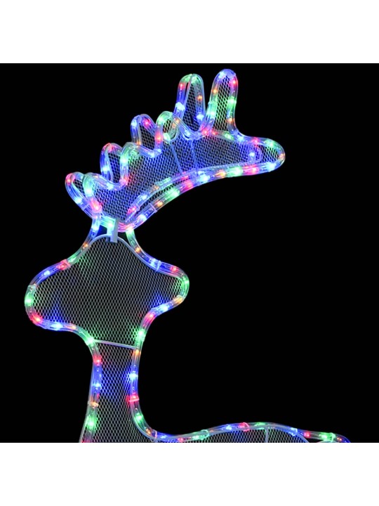 Sob vánoční dekorace s výpletem 306 LED diod 60 x 24 x 89 cm