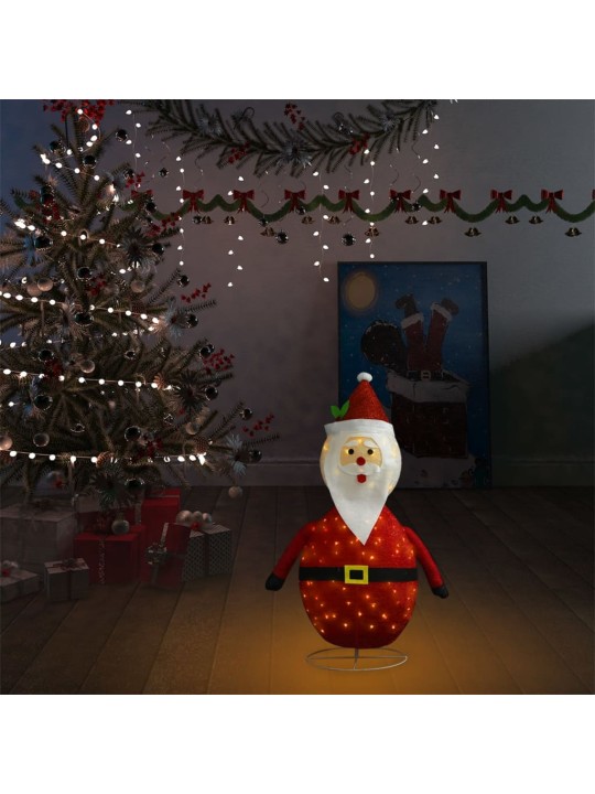 Dekorativní vánoční Santa Claus s LED luxusní tkanina 60 cm
