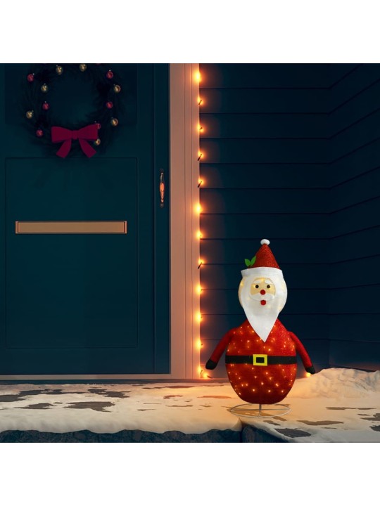 Dekorativní vánoční Santa Claus s LED luxusní tkanina 60 cm