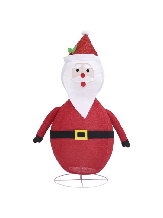 Dekorativní vánoční Santa Claus s LED luxusní tkanina 90 cm