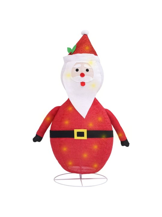 Dekorativní vánoční Santa Claus s LED luxusní tkanina 120 cm