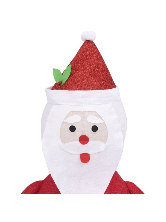 Dekorativní vánoční Santa Claus s LED luxusní tkanina 120 cm