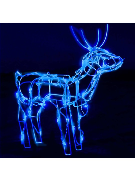 3dílná vánoční světelná dekorace sobi 229 LED diod