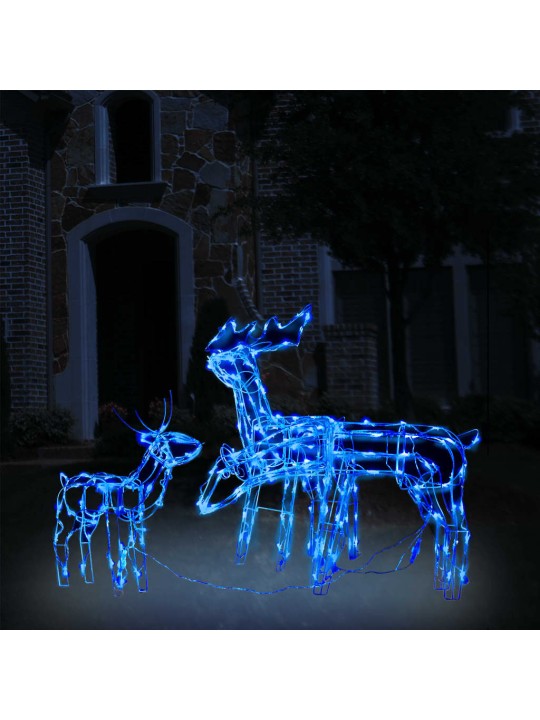3dílná vánoční světelná dekorace sobi 229 LED diod