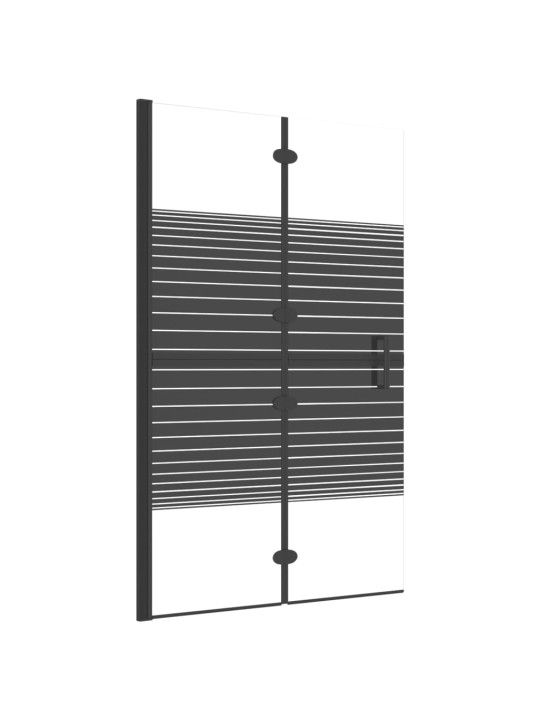 Skládací sprchový kout ESG 80 x 140 cm černý
