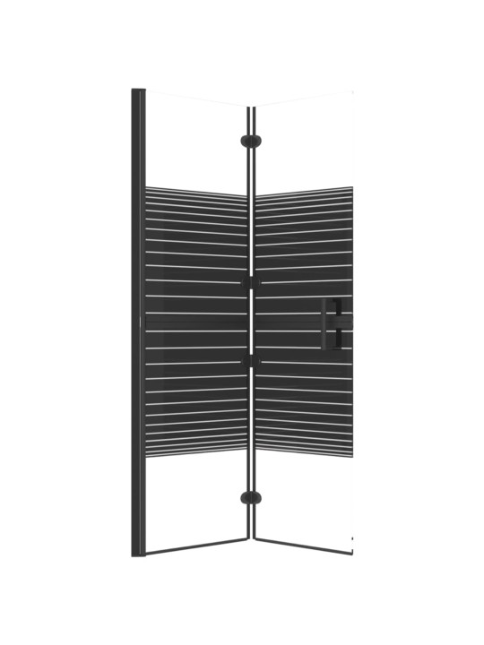 Skládací sprchový kout ESG 80 x 140 cm černý