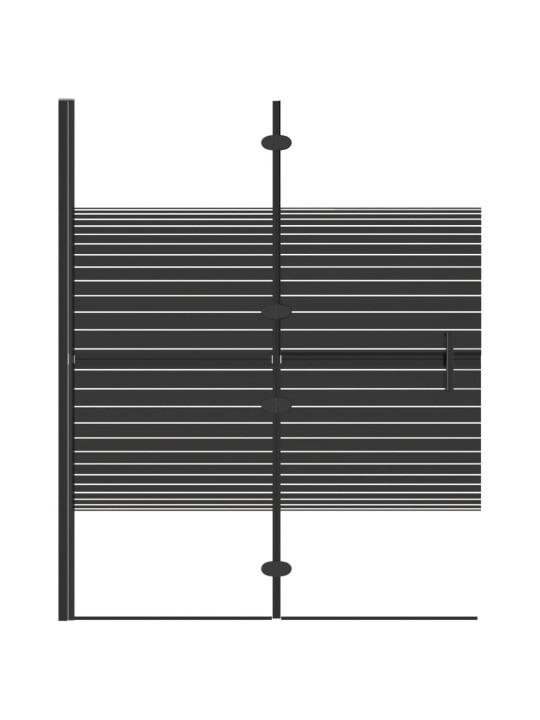 Skládací sprchový kout ESG 100 x 140 cm černý