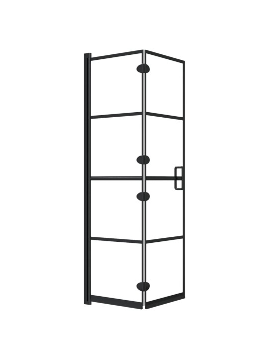 Skládací sprchový kout ESG 80 x 140 cm černý