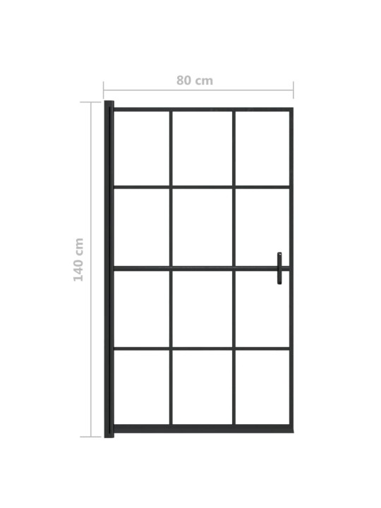Sprchový kout ESG 80 x 140 cm černý
