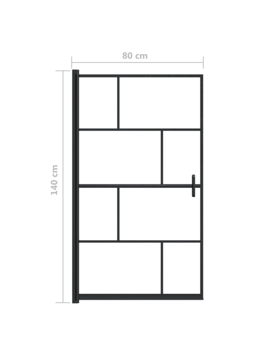 Sprchový kout ESG 80 x 140 cm černý