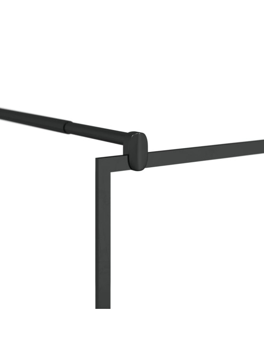 Zástěna do průchozí sprchy čiré ESG sklo 100 x 195 cm černá