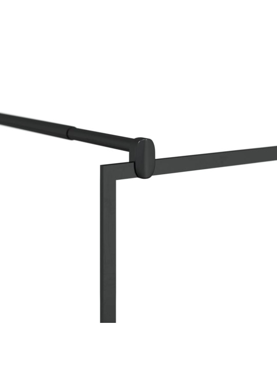 Zástěna do průchozí sprchy čiré ESG sklo 115 x 195 cm černá