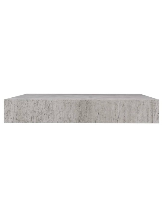 Plovoucí nástěnné police 2 ks betonově šedé 23x23,5x3,8 cm MDF