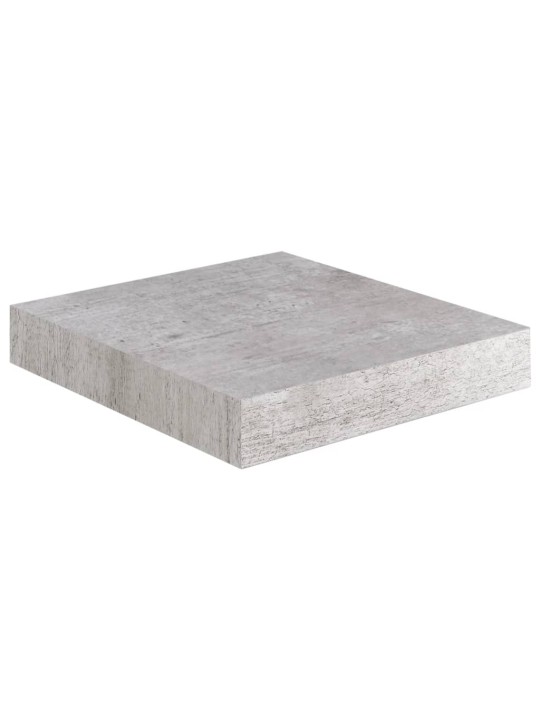 Plovoucí nástěnné police 4 ks betonově šedé 23x23,5x3,8 cm MDF