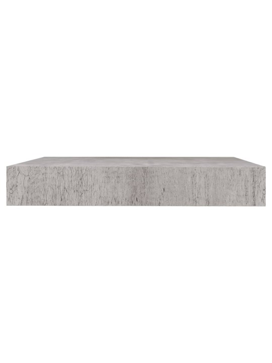 Plovoucí nástěnné police 4 ks betonově šedé 23x23,5x3,8 cm MDF