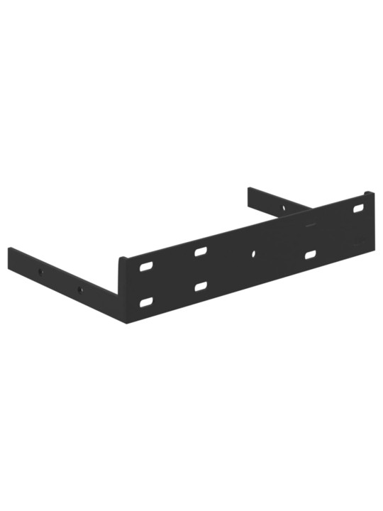 Plovoucí nástěnné police 4 ks betonově šedé 23x23,5x3,8 cm MDF