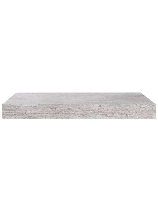 Plovoucí nástěnné police 2 ks betonově šedé 40x23x3,8 cm MDF
