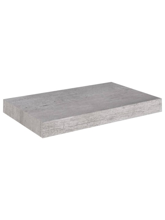 Plovoucí nástěnné police 4 ks betonově šedé 40x23x3,8 cm MDF