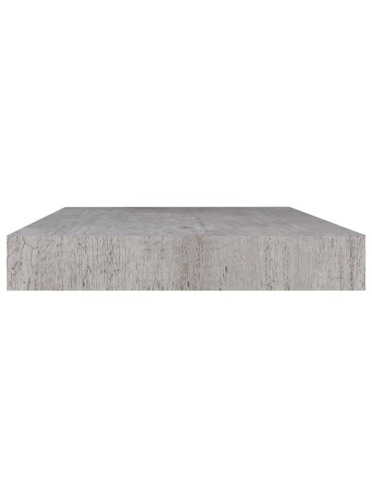 Plovoucí nástěnné police 4 ks betonově šedé 40x23x3,8 cm MDF