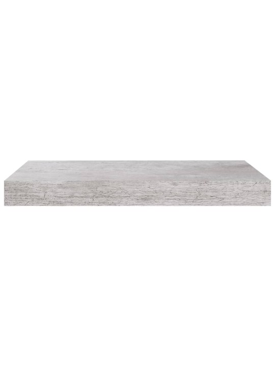 Plovoucí nástěnné police 4 ks betonově šedé 40x23x3,8 cm MDF