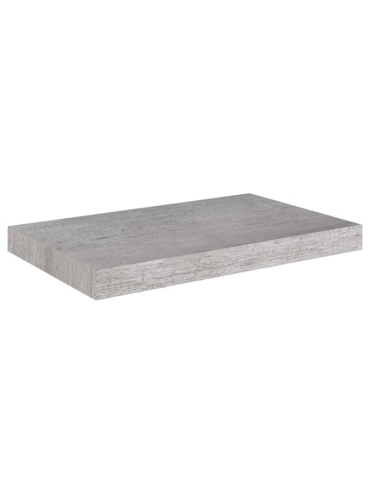 Plovoucí nástěnné police 4 ks betonově šedé 50x23x3,8 cm MDF