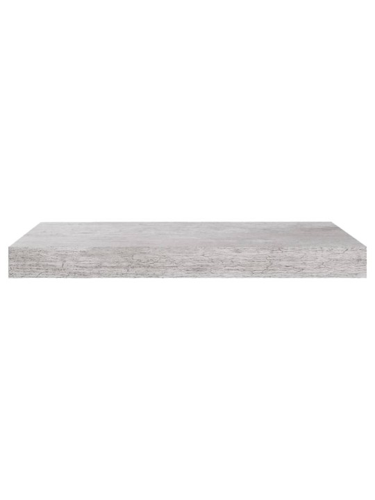 Plovoucí nástěnné police 4 ks betonově šedé 50x23x3,8 cm MDF