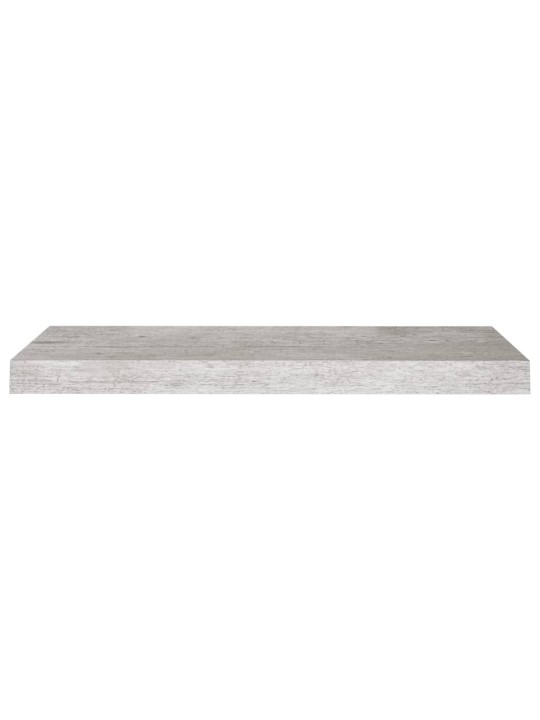 Plovoucí nástěnné police 2 ks betonově šedé 60x23,5x3,8 cm MDF