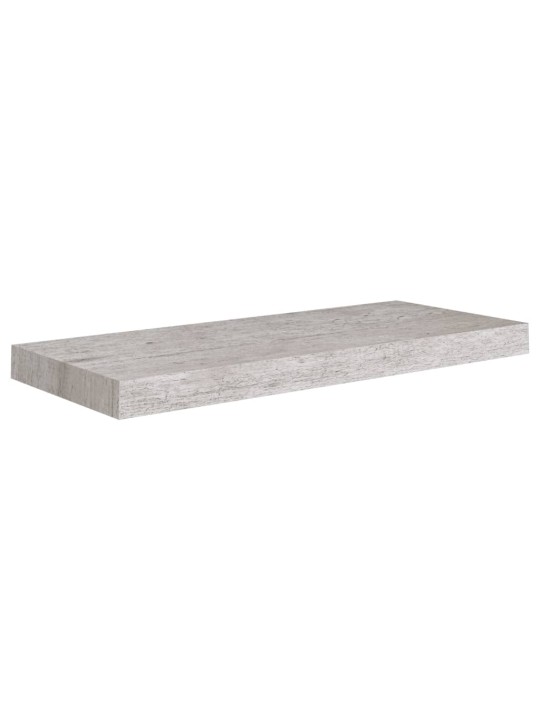 Plovoucí nástěnné police 4 ks betonově šedé 60x23,5x3,8 cm MDF