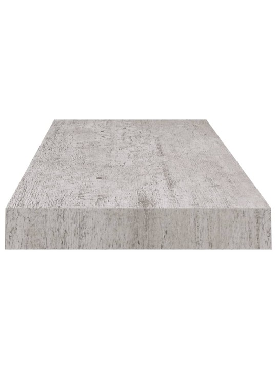 Plovoucí nástěnné police 4 ks betonově šedé 60x23,5x3,8 cm MDF