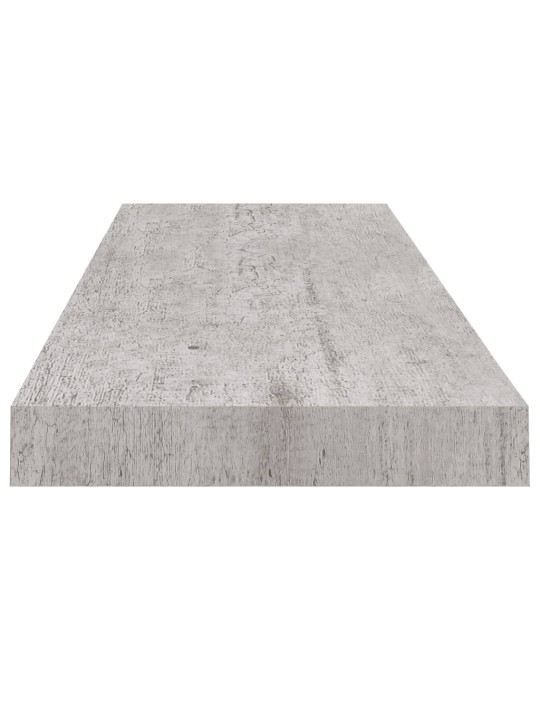 Plovoucí nástěnné police 4 ks betonově šedé 80x23,5x3,8 cm MDF