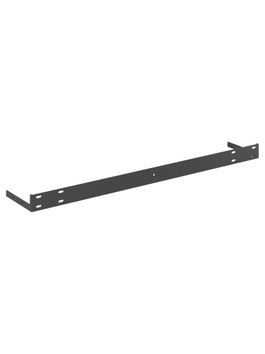 Plovoucí nástěnné police 4 ks betonově šedé 80x23,5x3,8 cm MDF
